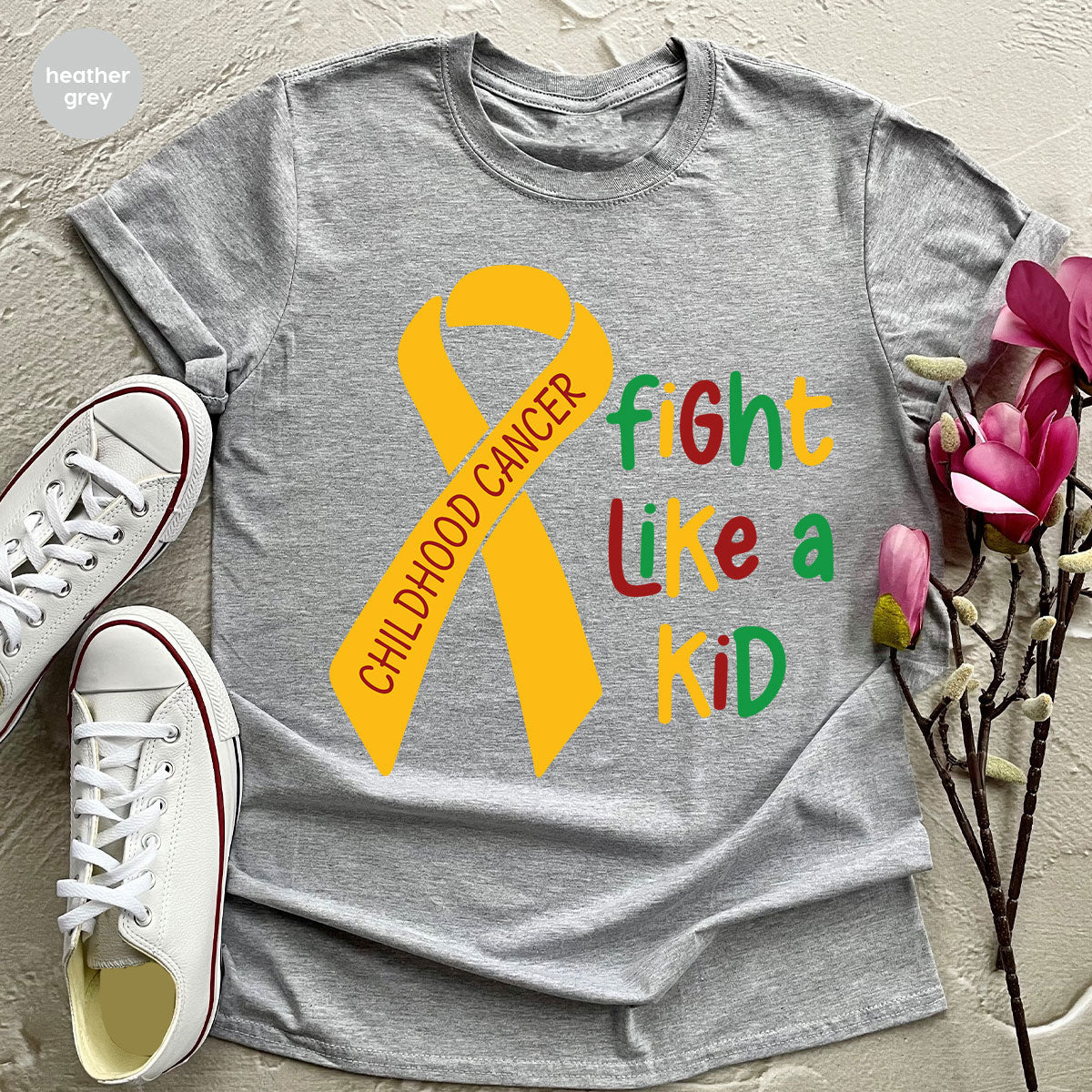 Fighting Like A Kid Shirt, Cancer Fight Childhood Canver product image 53
