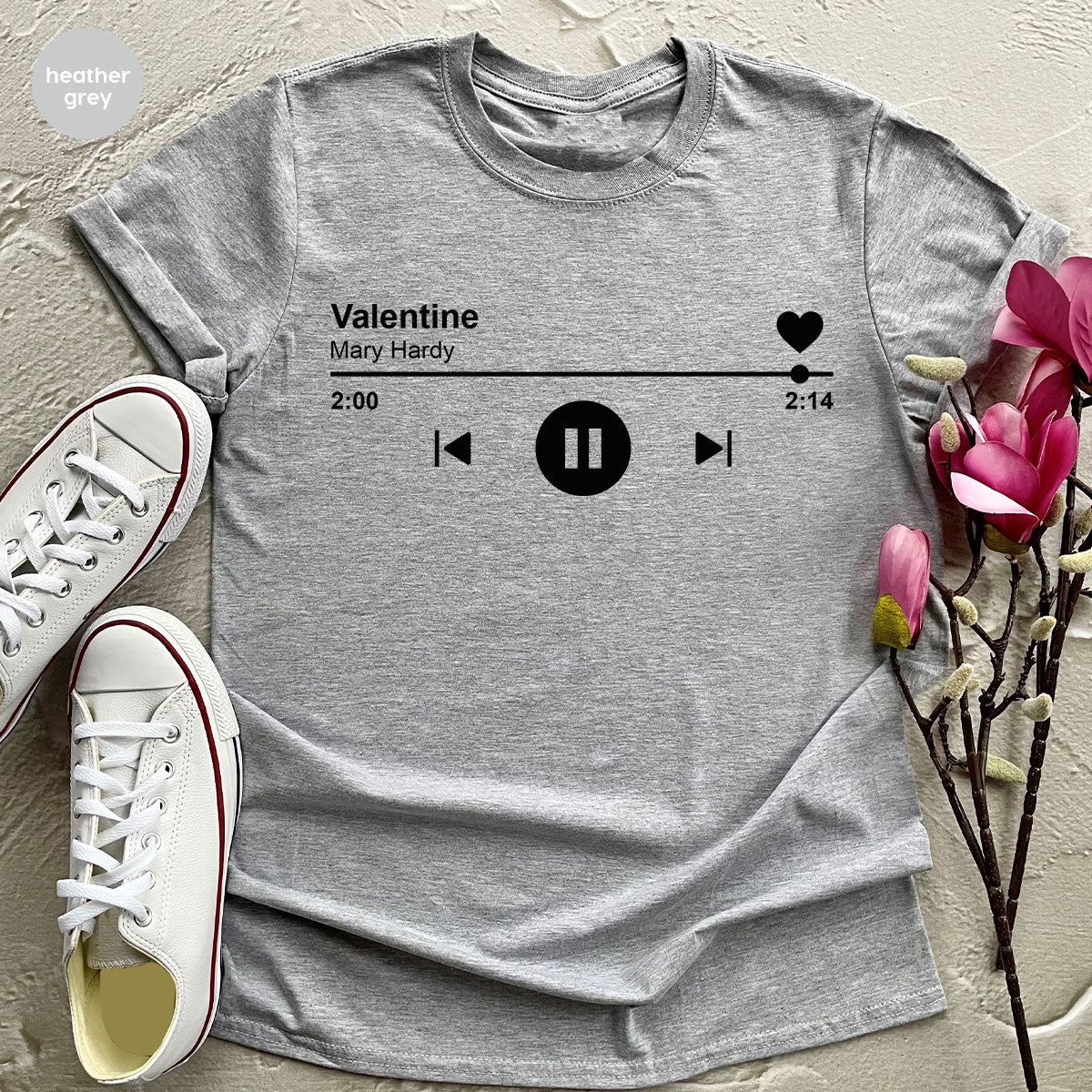 Valentine's Day Shirt, Play Music For Playlist T-Shirt product image 37