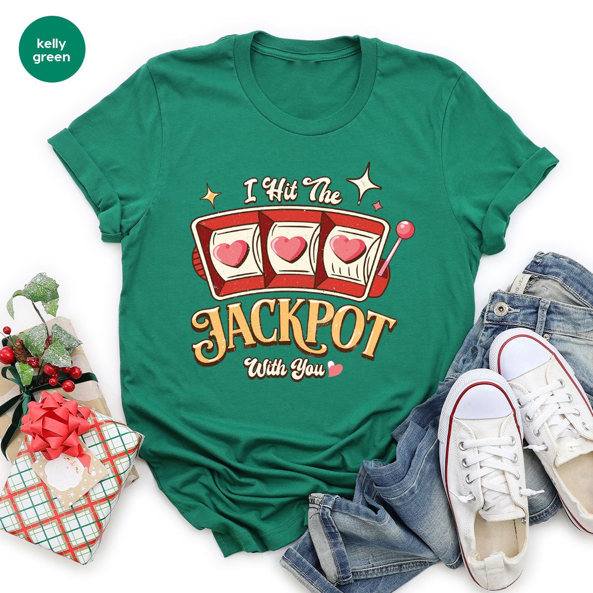 I Hit The Jackpot With You Shirt, Romantic Valentine's Day product image 72