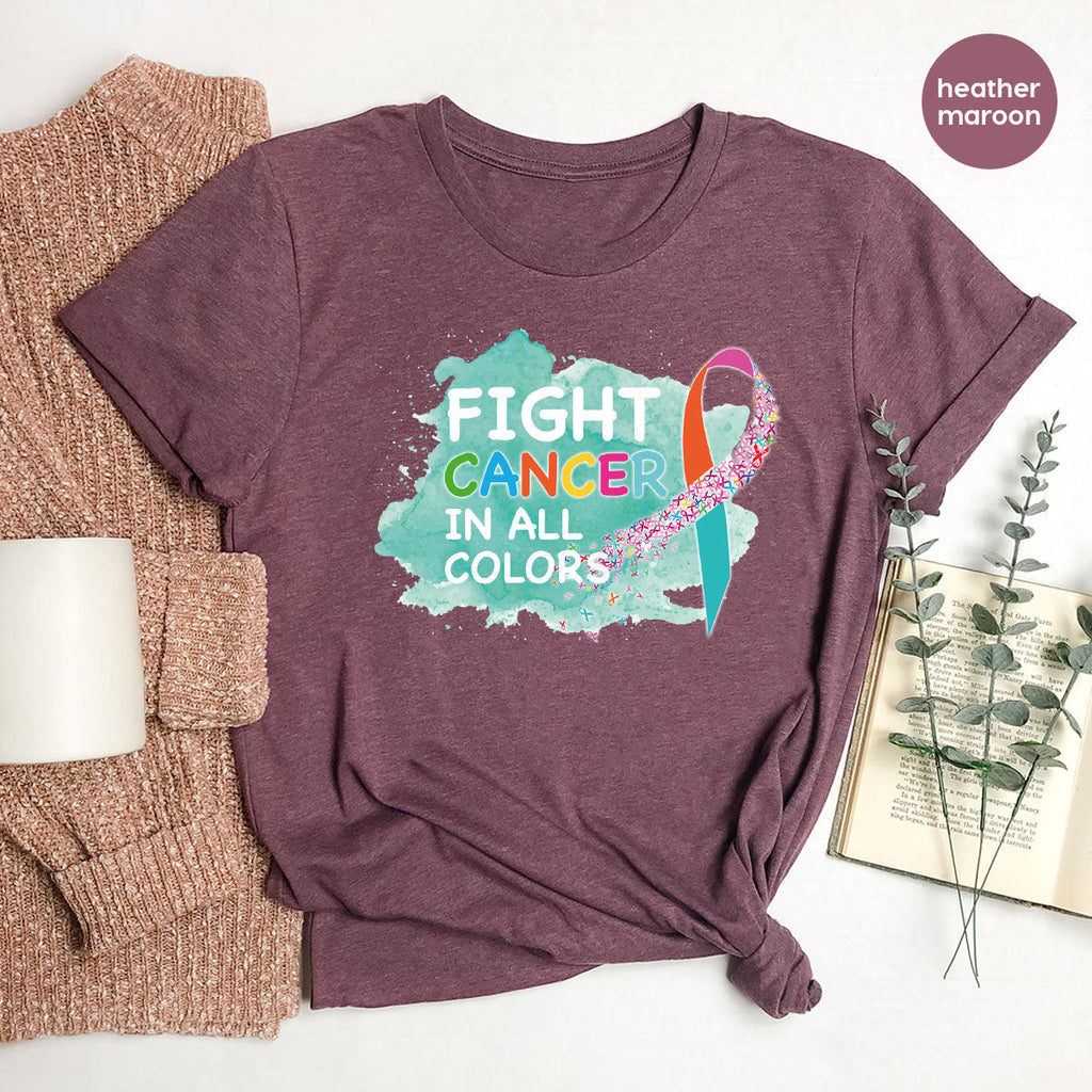 Fight Against Cancer Shirt, Warrior T-Shirt, With All Colors product image 61