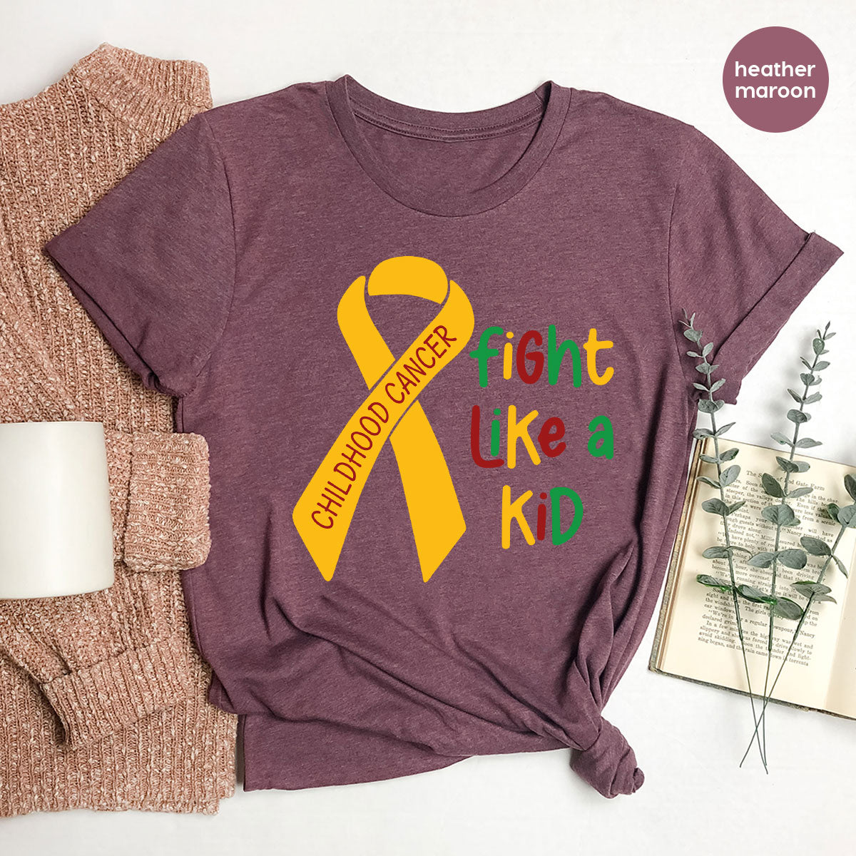Fighting Like A Kid Shirt, Cancer Fight Childhood Canver product image 56