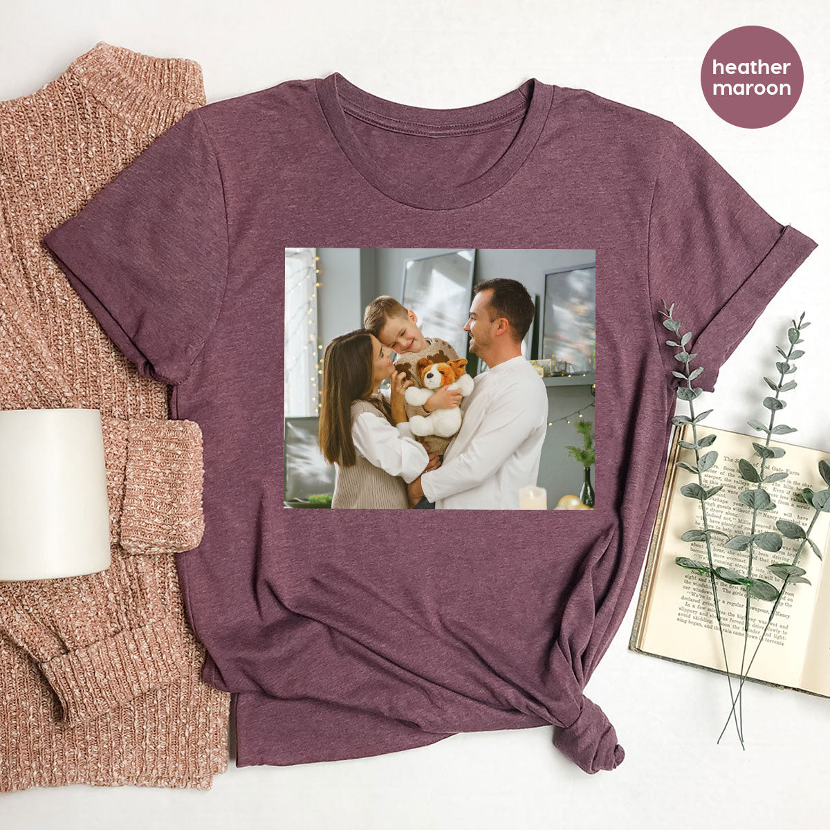 Custom Family T-Shirt, Customizable Photo Shirt, Baby Tee, product image 60