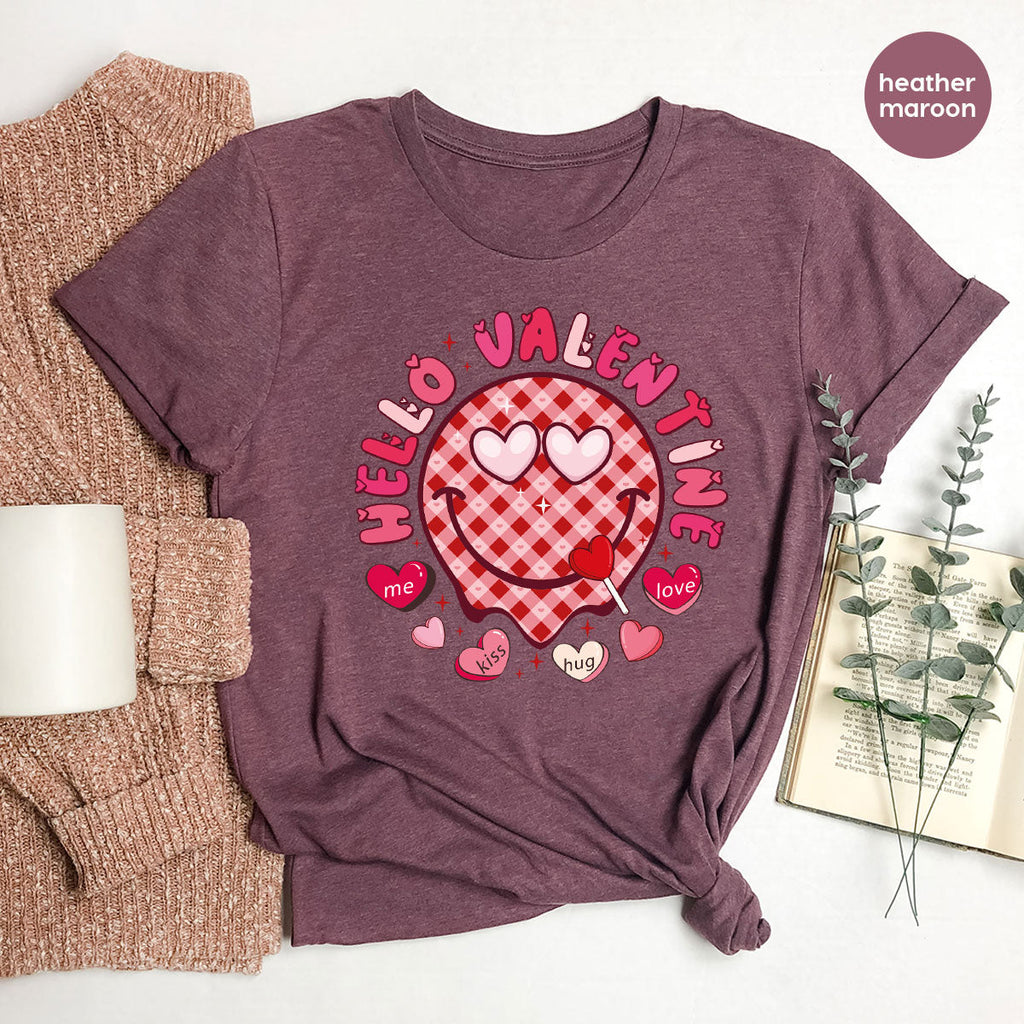 Hello Valentine Shirt, Valentine's Day Love Gift for My product image 57