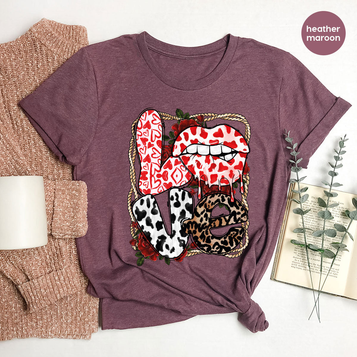 Love Shirt, Lovers Gift, Cool Valentine's Day T-Shirt product image 73