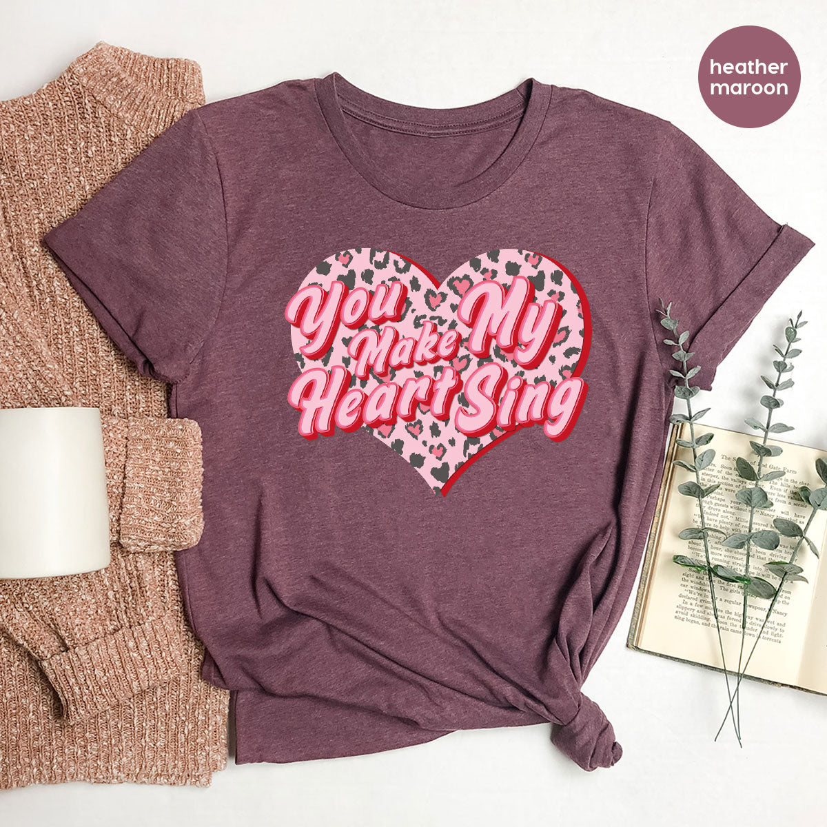 You Make My Heart Sing Shirt, Valentine's Day Romantic Gift product image 73