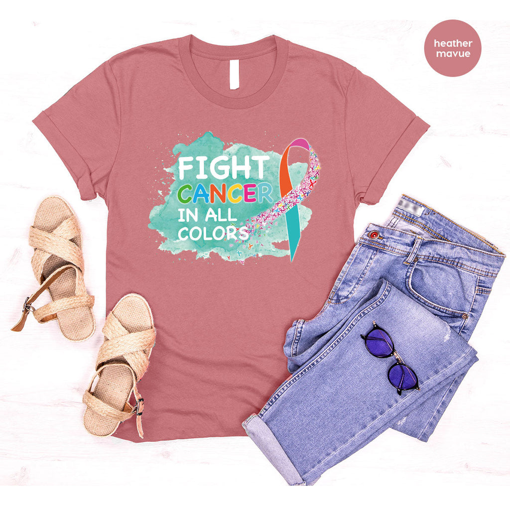 Fight Against Cancer Shirt, Warrior T-Shirt, With All Colors product image 62