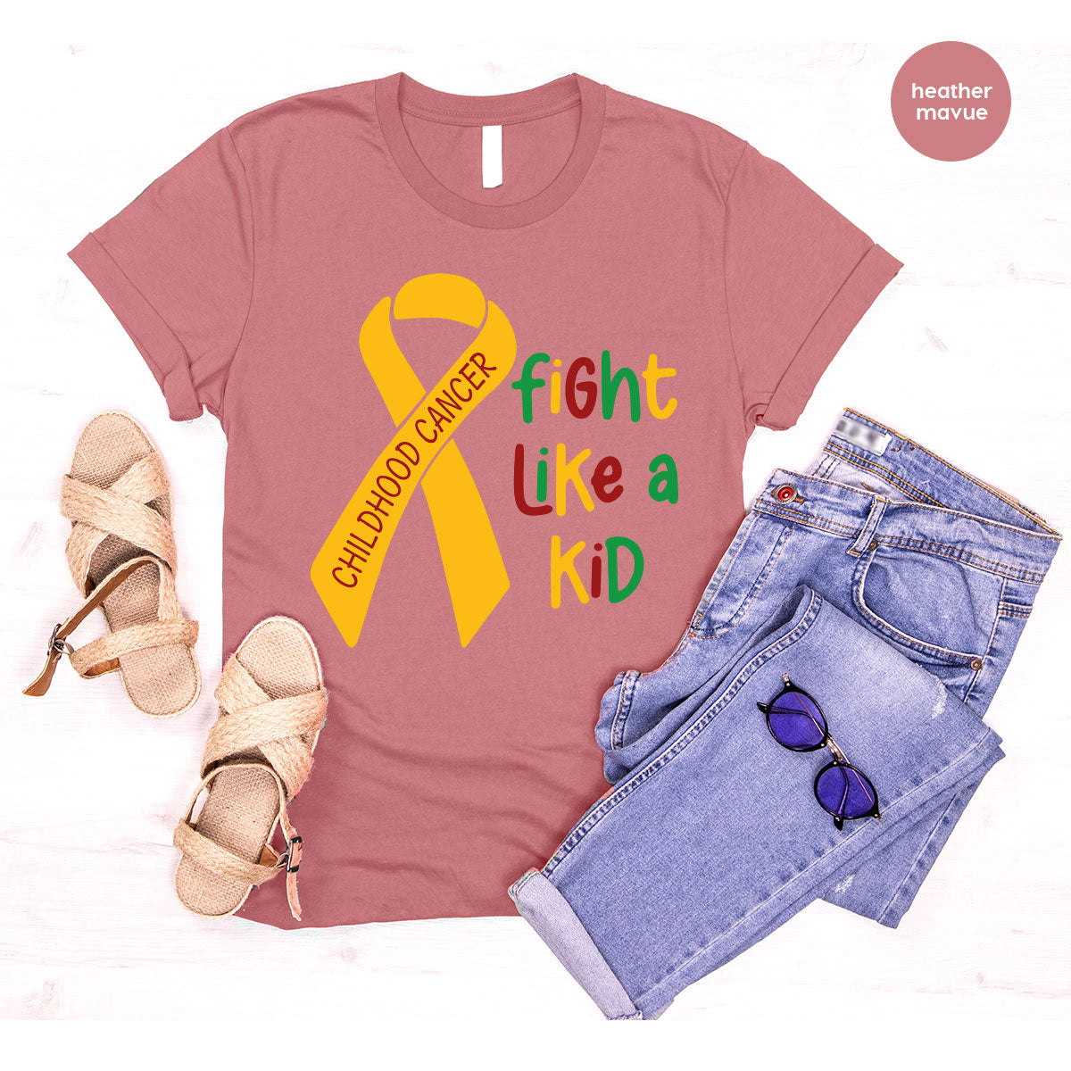 Fighting Like A Kid Shirt, Cancer Fight Childhood Canver product image 57