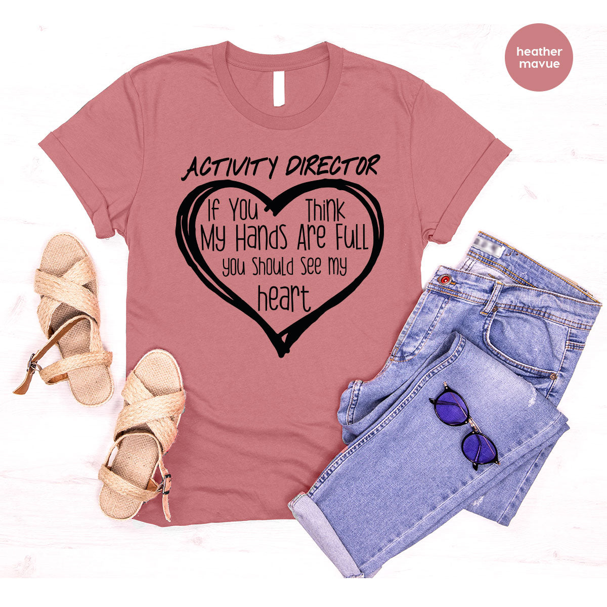 Activity Director Shirt, Love Heart Gift For Couples product image 59