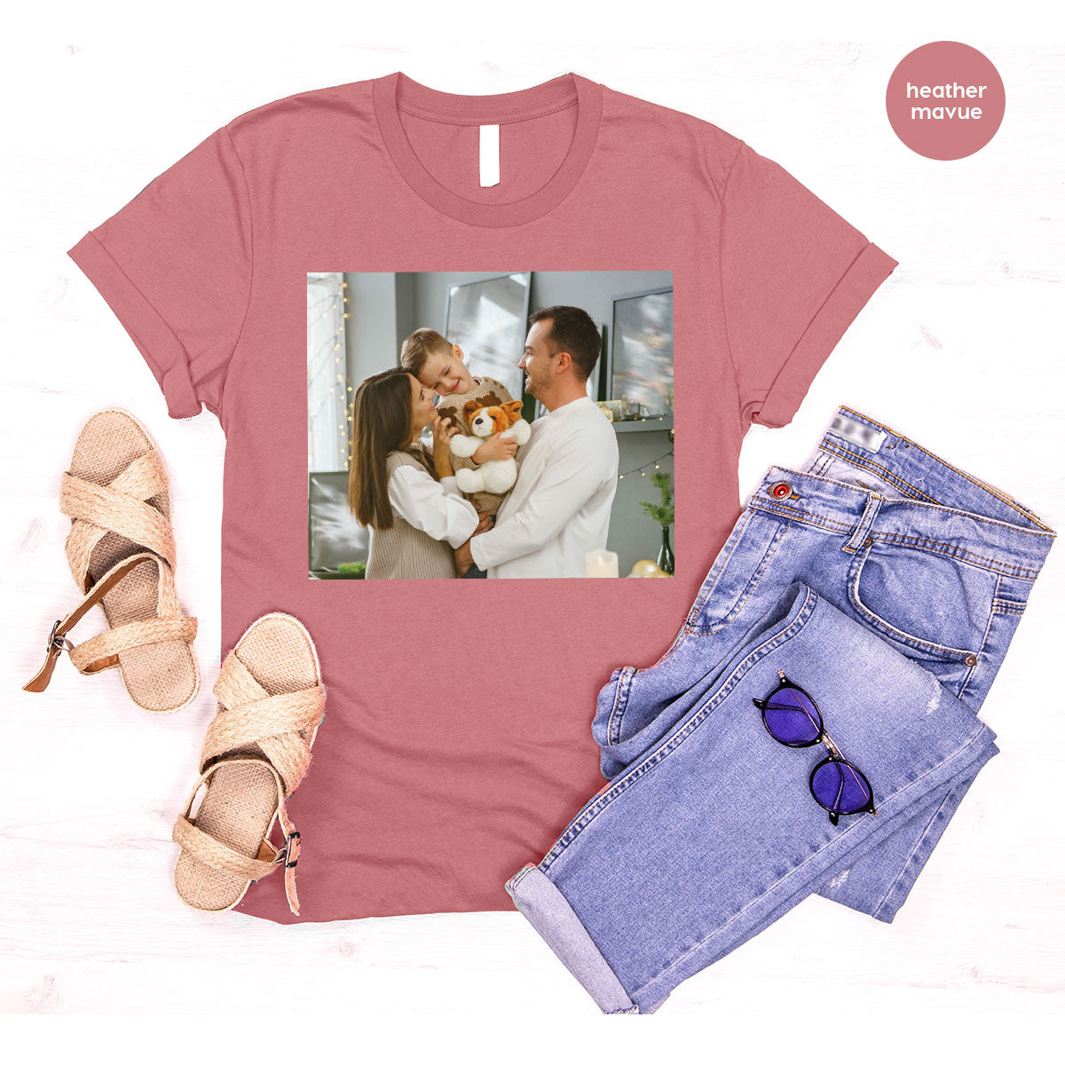 Custom Family T-Shirt, Customizable Photo Shirt, Baby Tee, product image 61