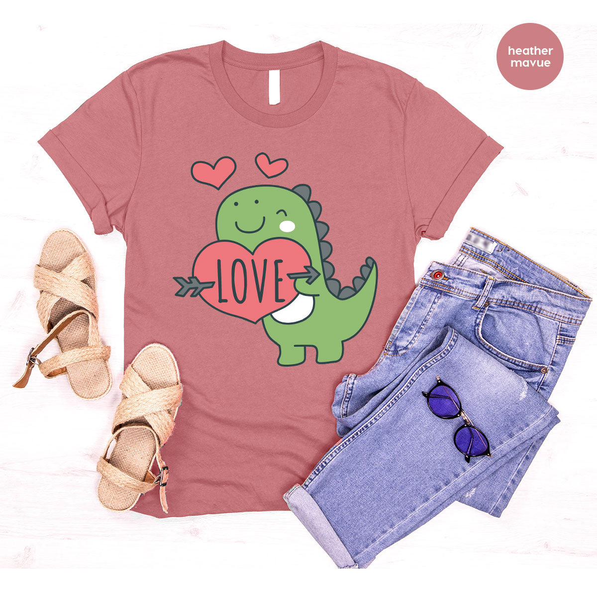 Love Shirt, Lovely Dinosaur Valentine's Day Special For product image 59