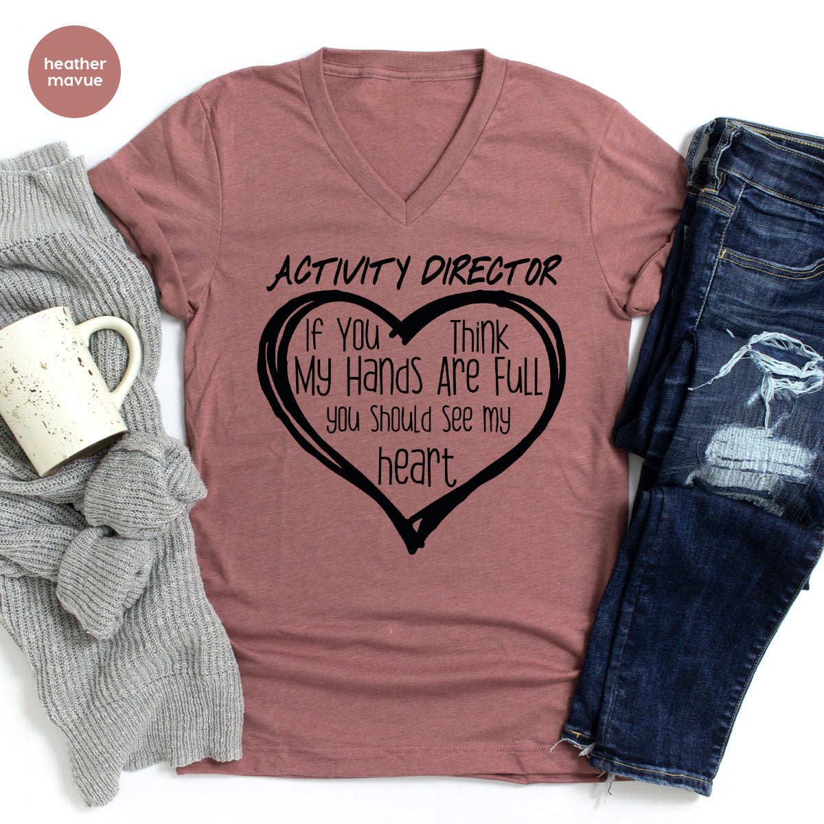 Activity Director Shirt, Love Heart Gift For Couples product image 60