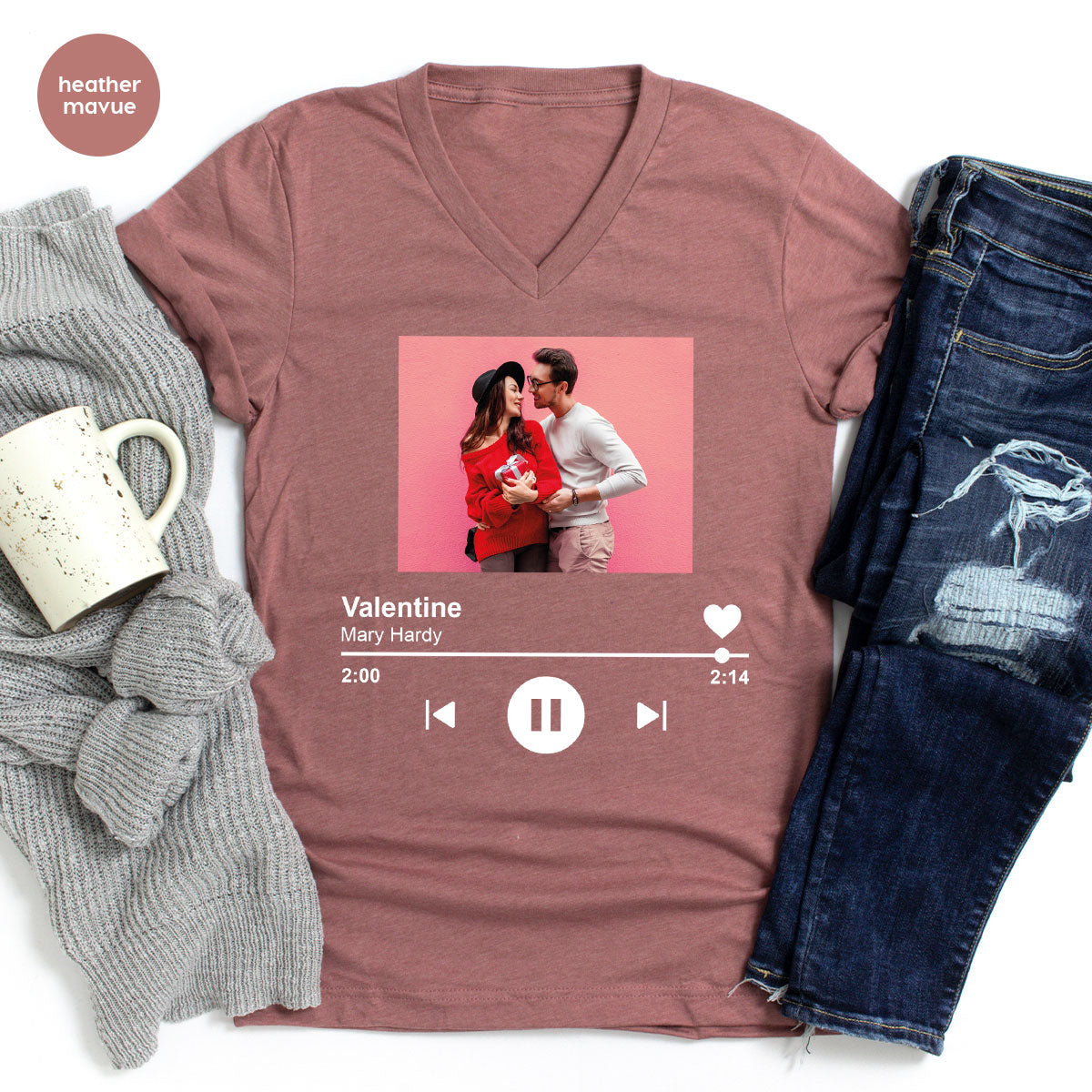 Custom Photo Valentine's Day Shirt, Personalized Gift product image 26