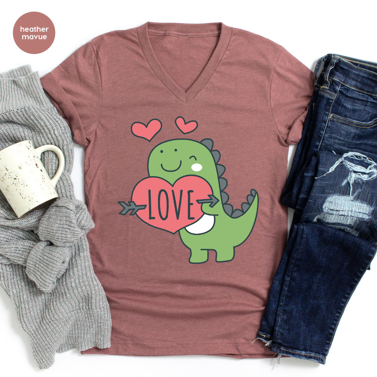 Love Shirt, Lovely Dinosaur Valentine's Day Special For product image 60