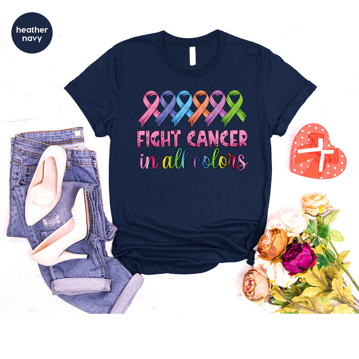 Lung Cancer Shirt, Family Support T-Shirt product image 70