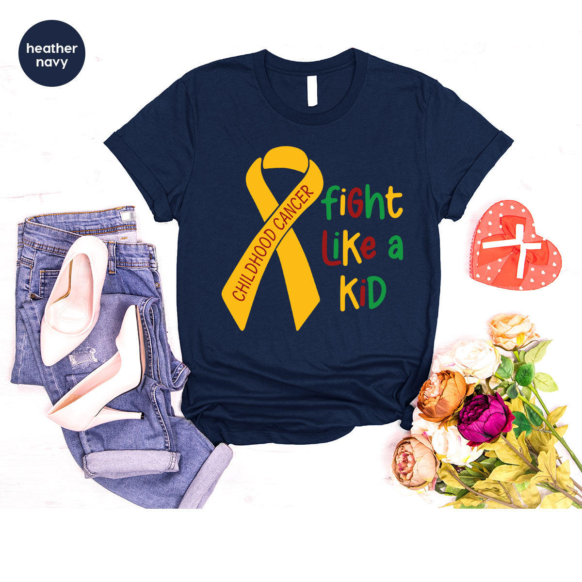 Fighting Like A Kid Shirt, Cancer Fight Childhood Canver product image 60