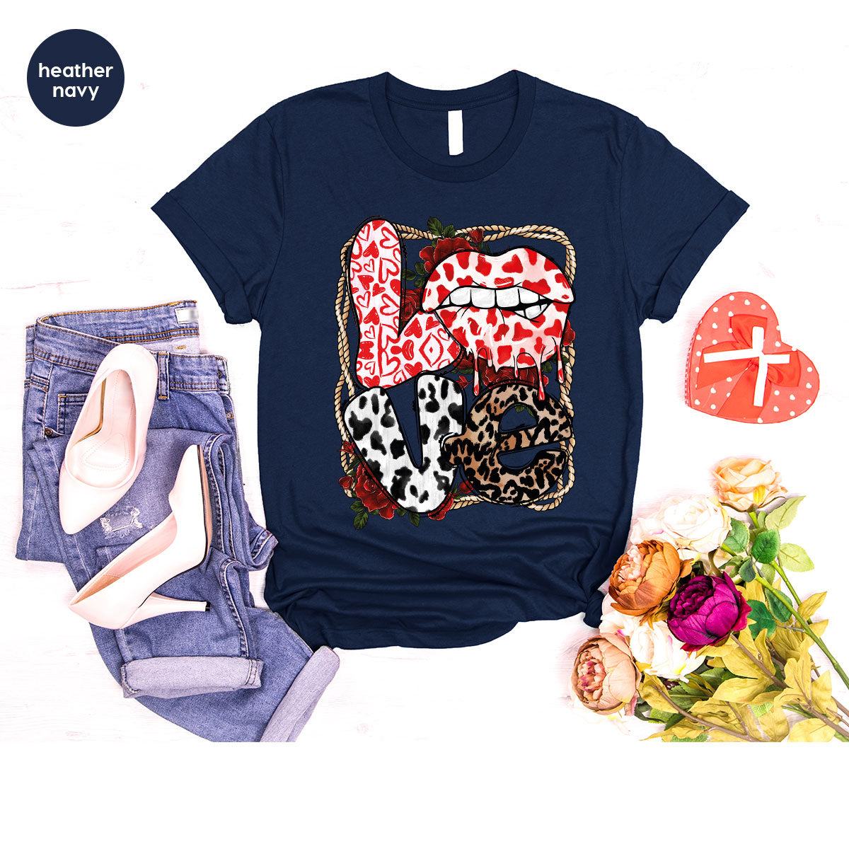 Love Shirt, Lovers Gift, Cool Valentine's Day T-Shirt product image 77