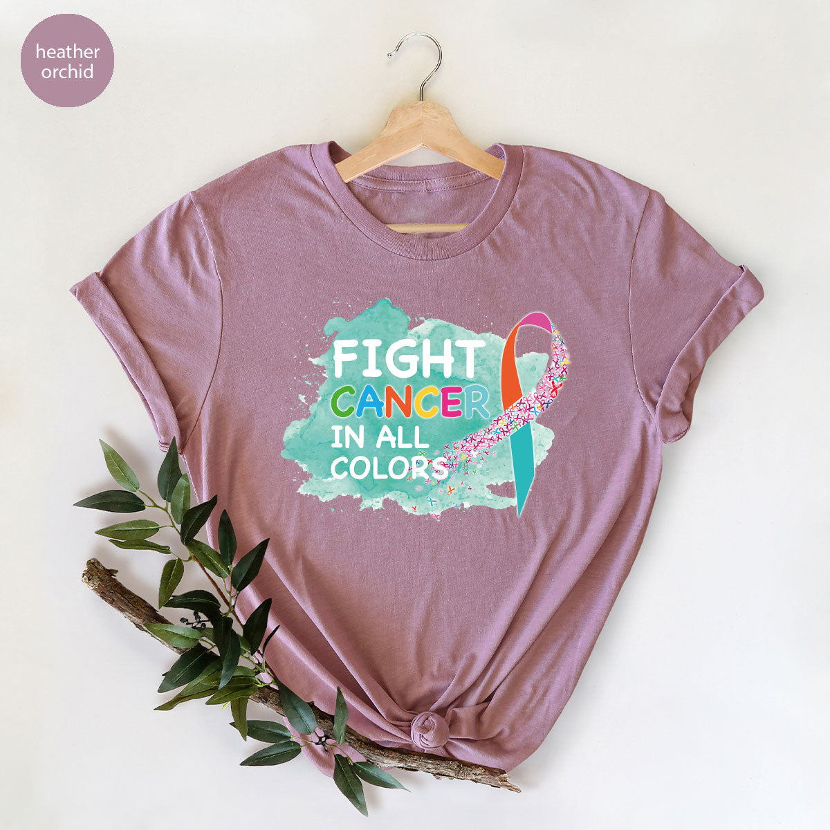 Fight Against Cancer Shirt, Warrior T-Shirt, With All Colors product image 66