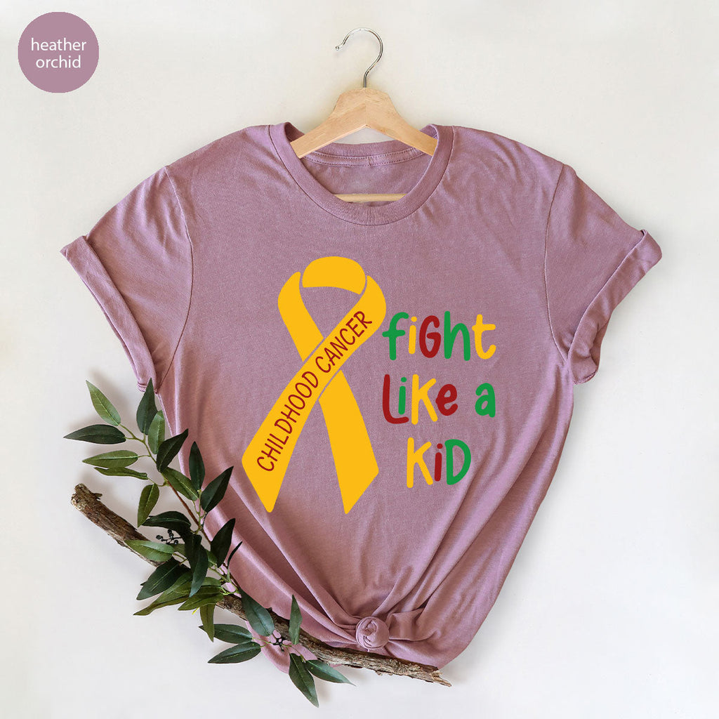 Fighting Like A Kid Shirt, Cancer Fight Childhood Canver product image 61