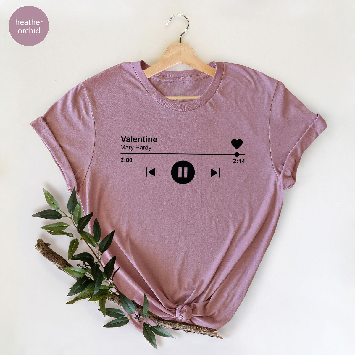 Valentine's Day Shirt, Play Music For Playlist T-Shirt product image 45