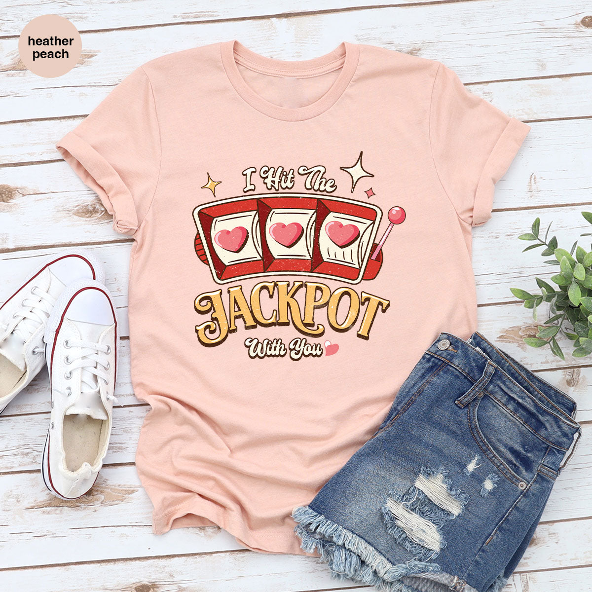 I Hit The Jackpot With You Shirt, Romantic Valentine's Day product image 79