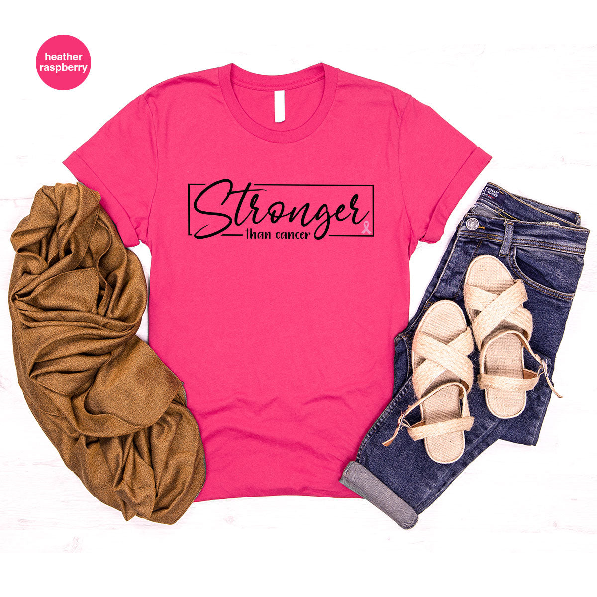 Stronger Than Cancer T-Shirt, Support Shirt, Warrior Tee product image 14