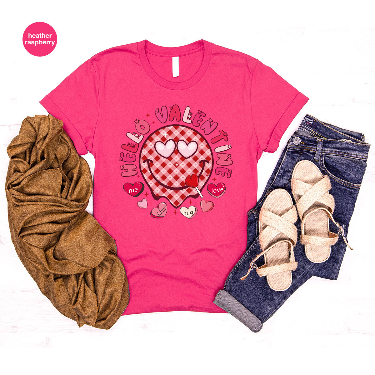 Hello Valentine Shirt, Valentine's Day Love Gift for My product image 64