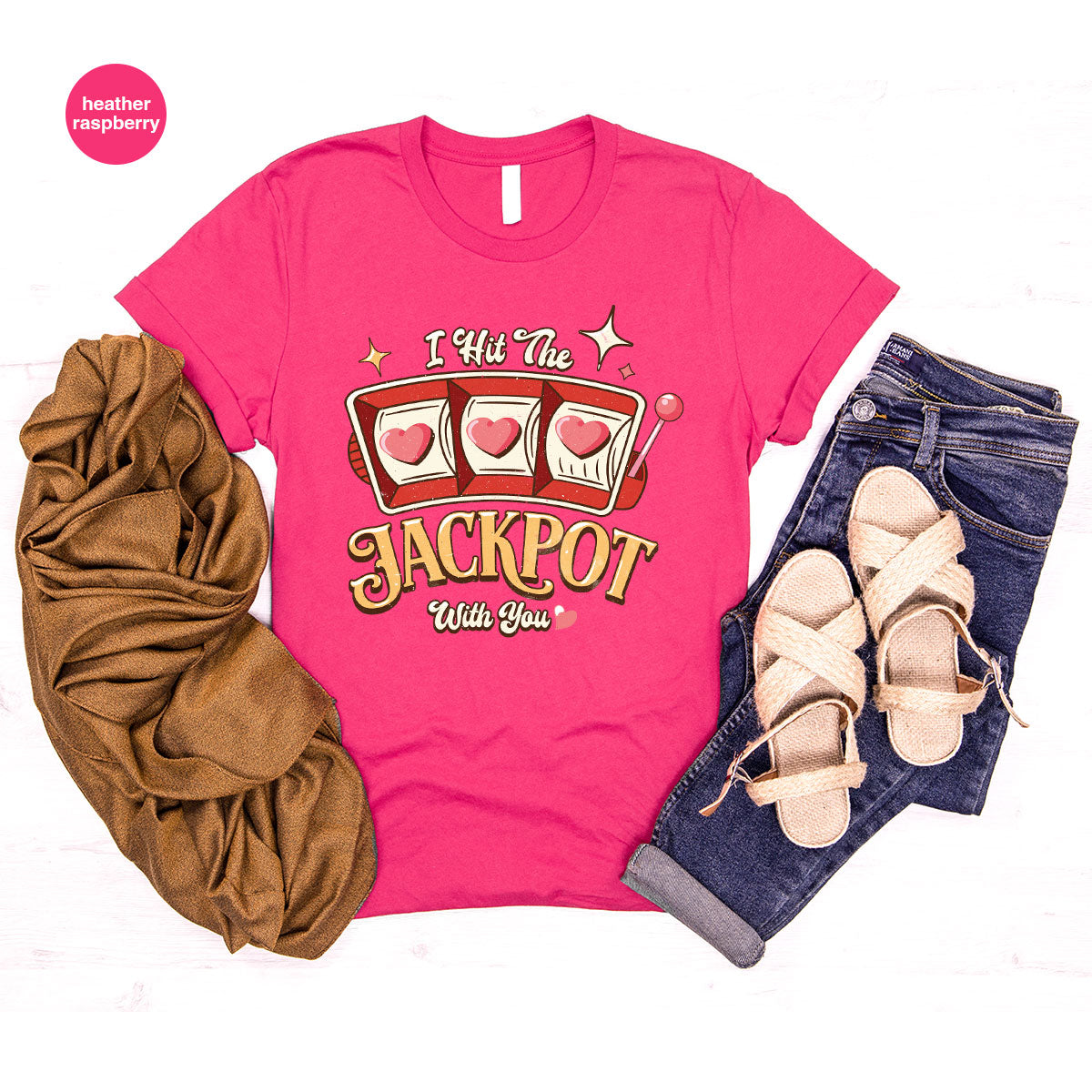 I Hit The Jackpot With You Shirt, Romantic Valentine's Day product image 80