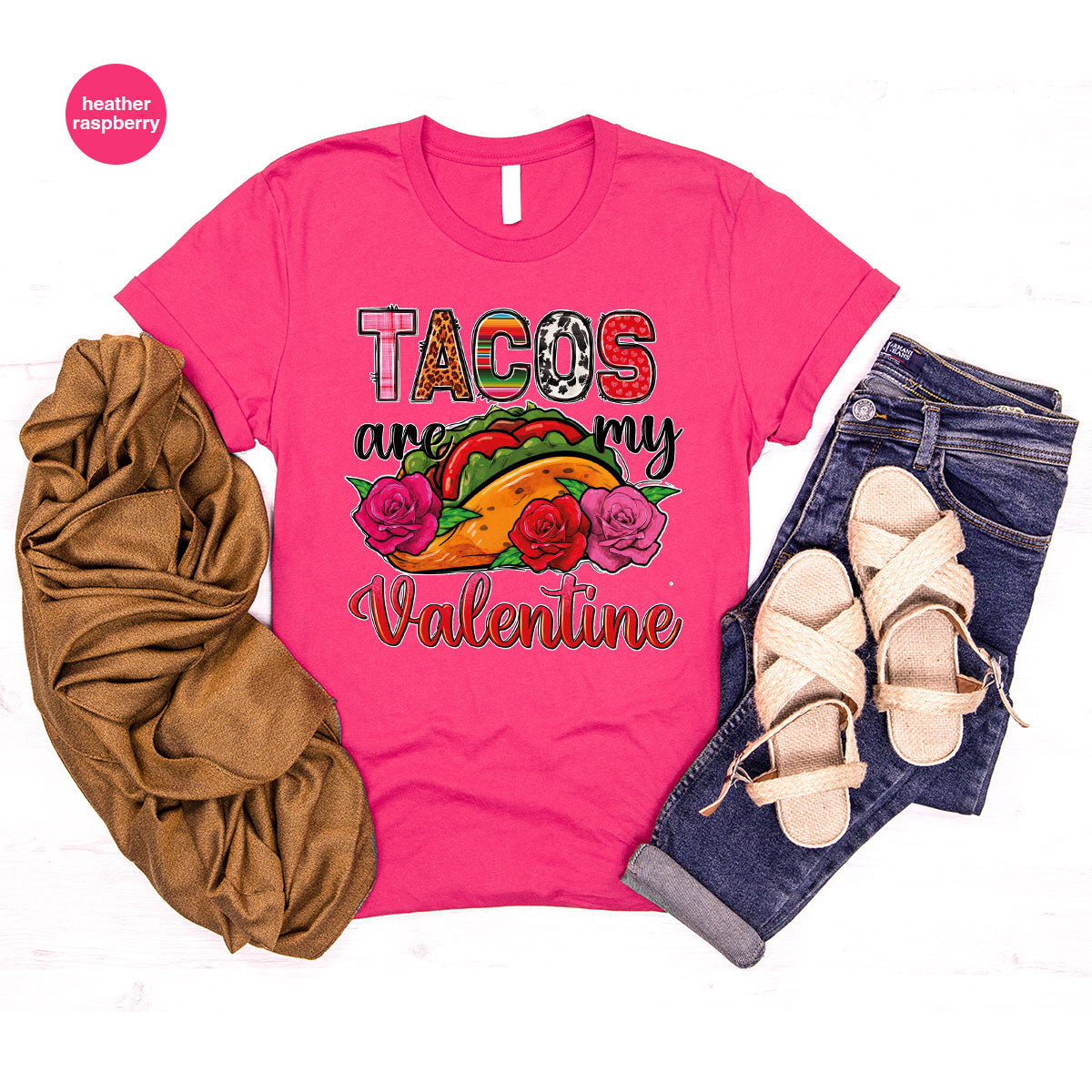 Tacos Are My Valentine Shirt, Gift To My Taco Lover, product image 79