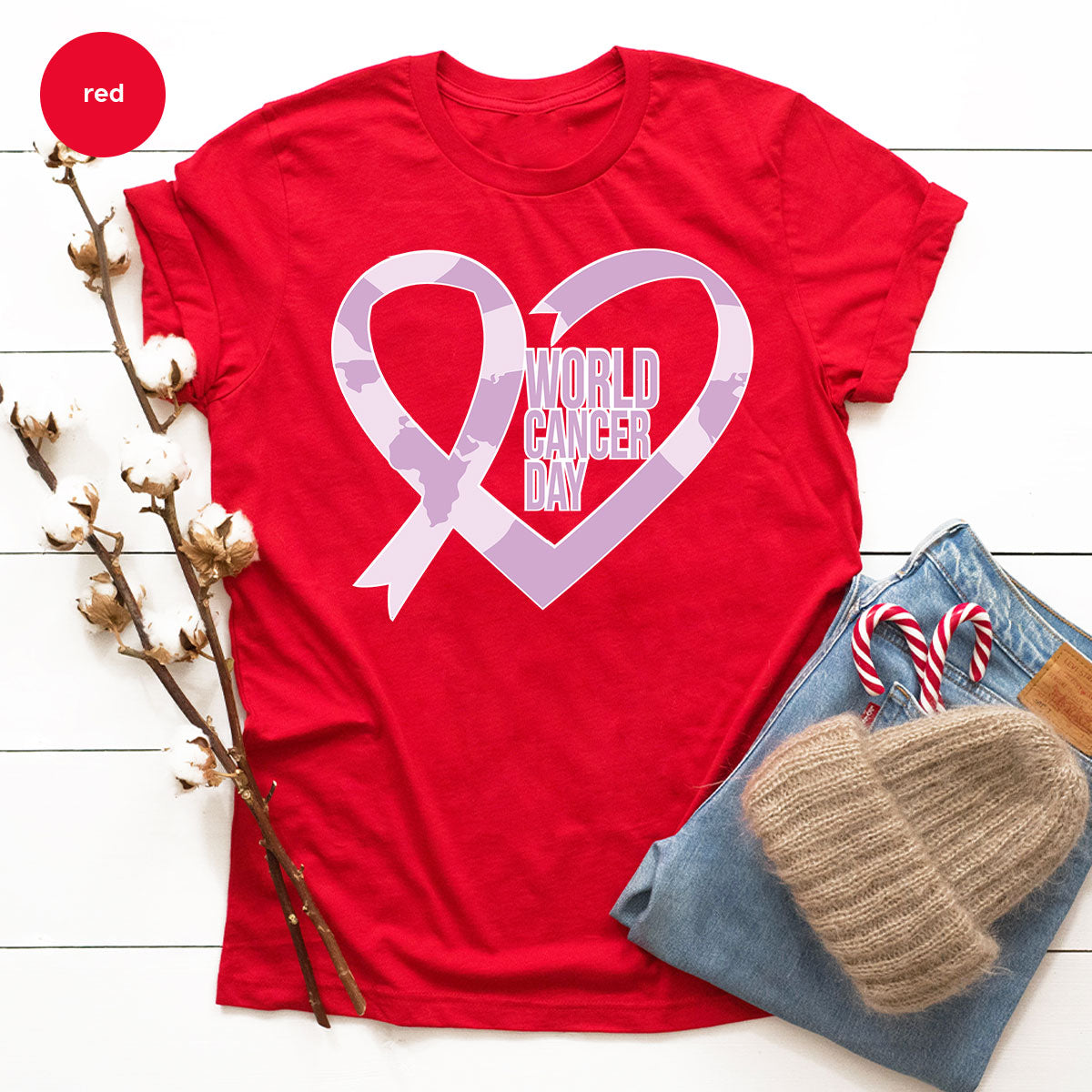 World Cancer Day Gift, T-Shirt, Support Shirt product image 78