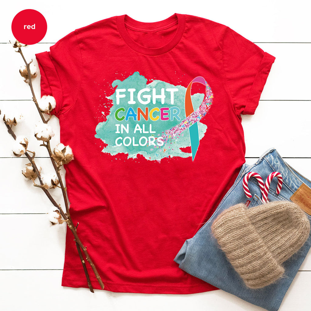 Fight Against Cancer Shirt, Warrior T-Shirt, With All Colors product image 69