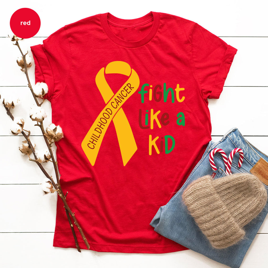 Fighting Like A Kid Shirt, Cancer Fight Childhood Canver product image 64