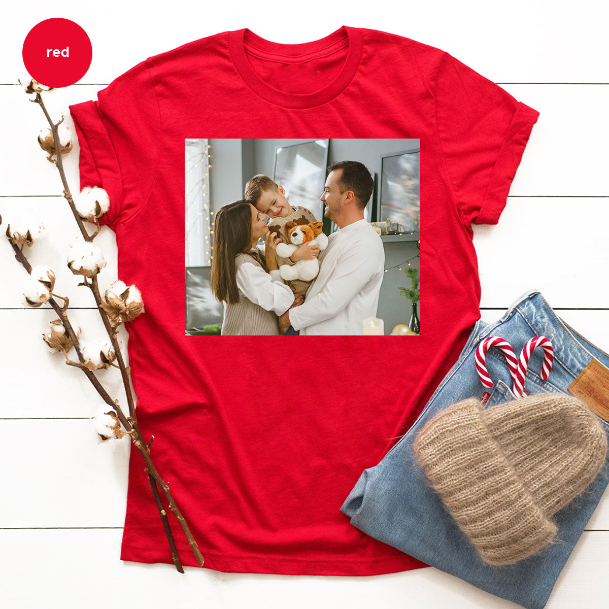 Custom Family T-Shirt, Customizable Photo Shirt, Baby Tee, product image 68