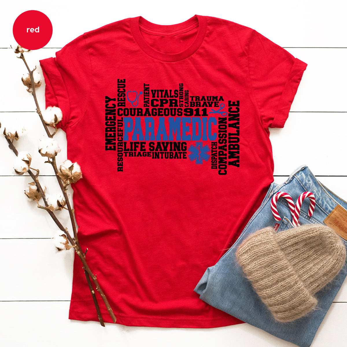 Paramedic T-Shirt, Ambulance Shirt, Life Saver Gift For product image 76