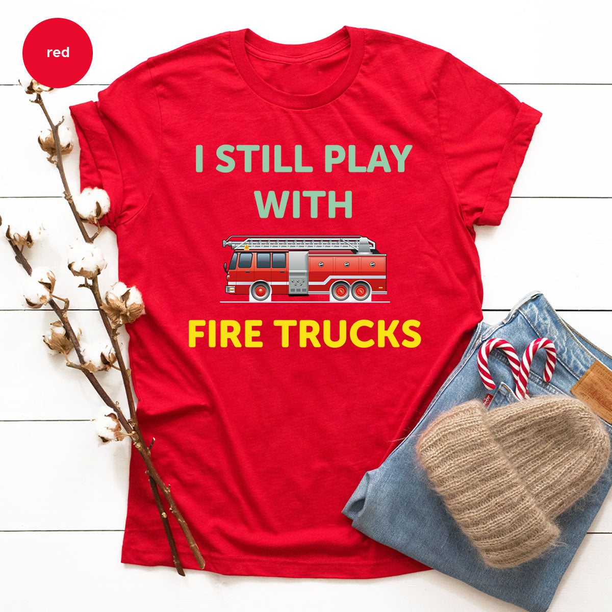 Fire Truck Shirt, Funny Fighter T-Shirt, Fireman Tee product image 82