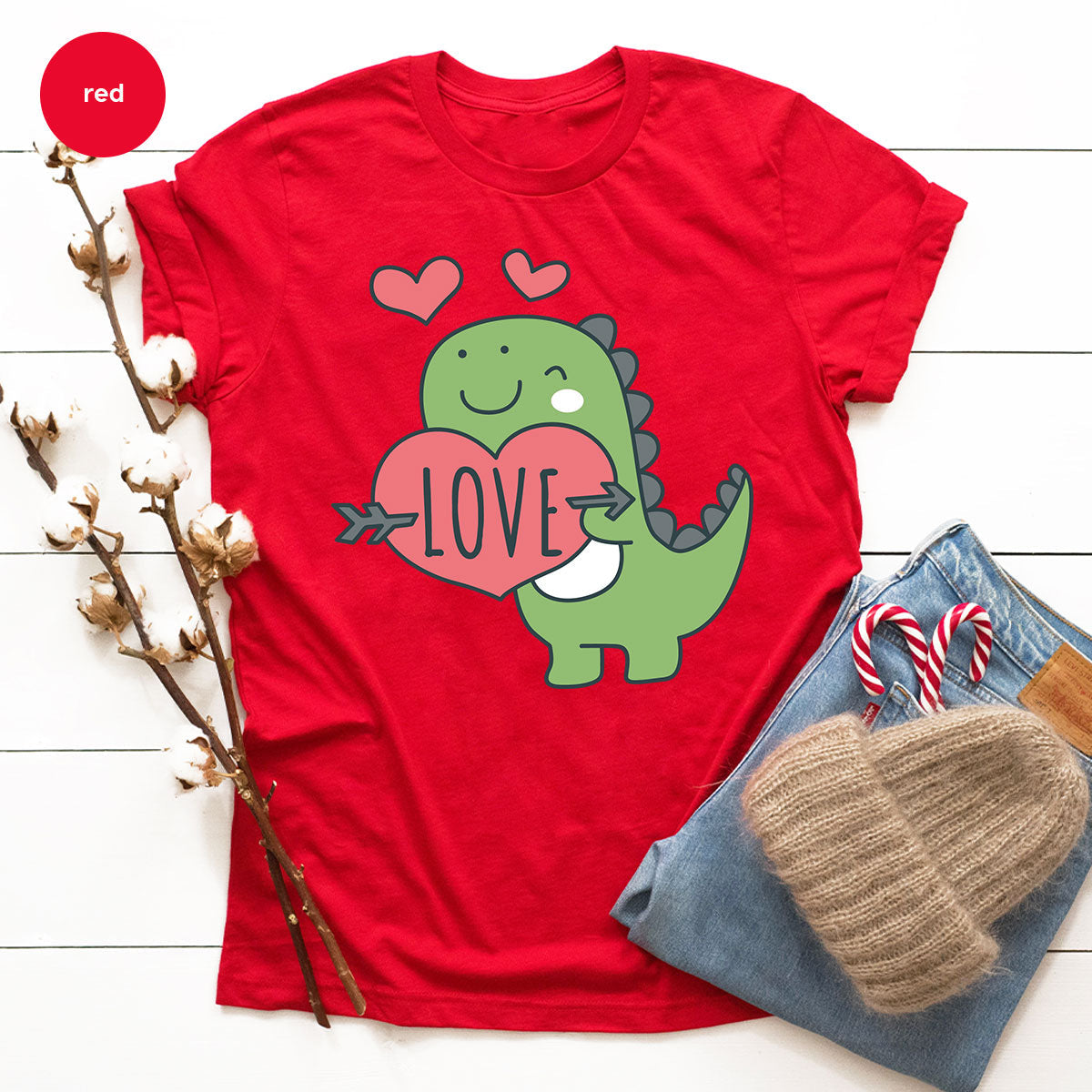 Love Shirt, Lovely Dinosaur Valentine's Day Special For product image 66