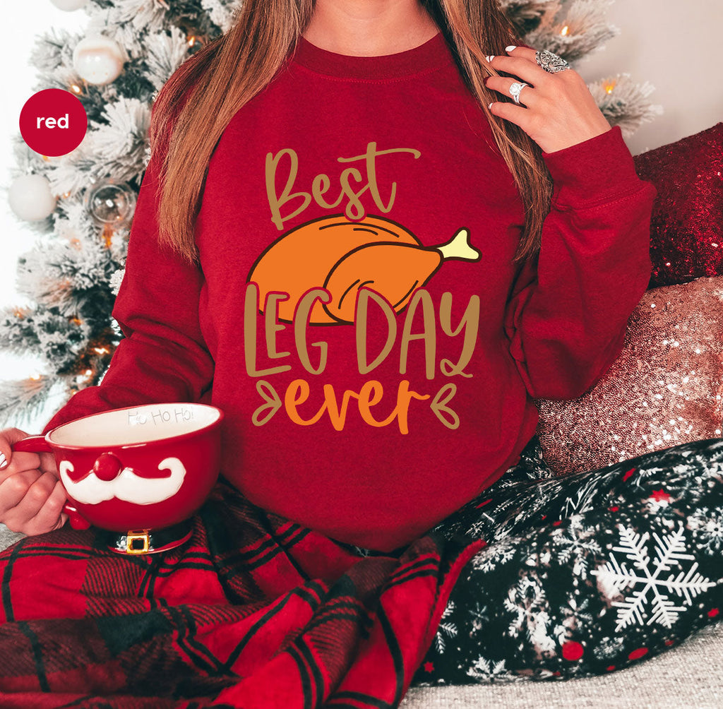 Funny Thanksgiving Shirts, Turkey Graphic Tees, Fall product image 66
