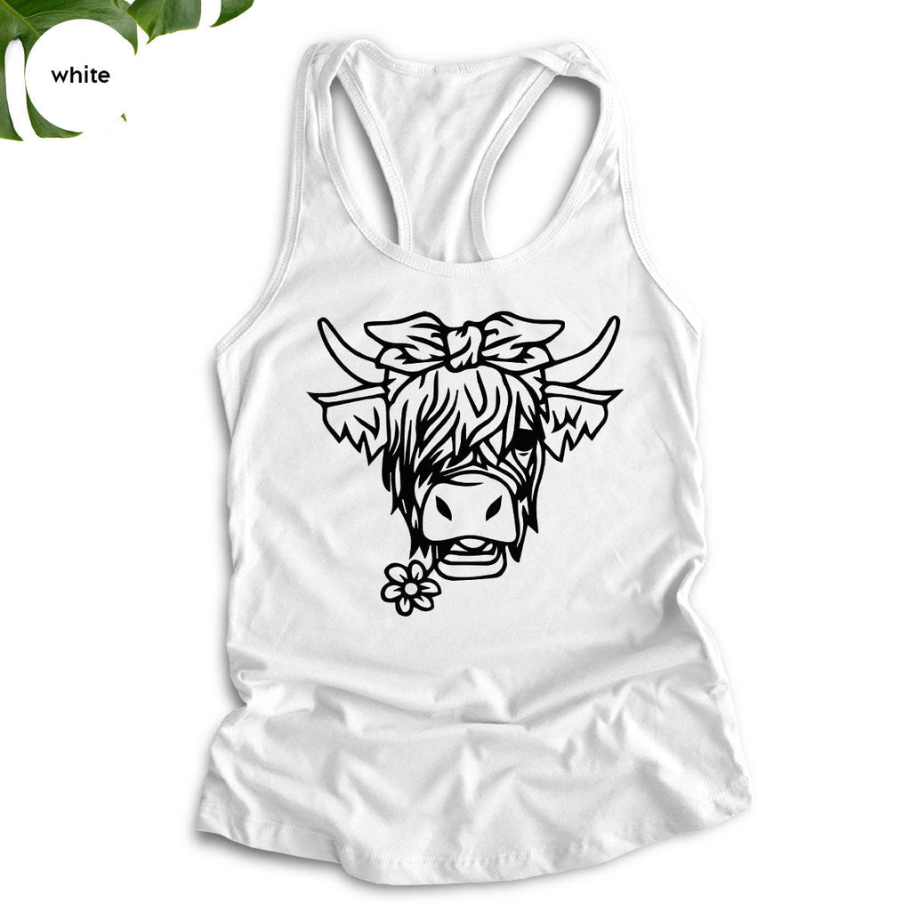 Cool Bull Shirt, With Flower T-Shirt, Funny product image 38