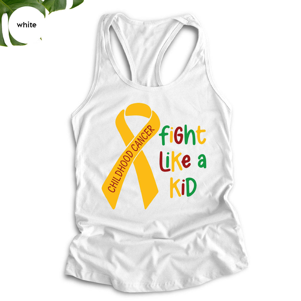 Fighting Like A Kid Shirt, Cancer Fight Childhood Canver product image 70