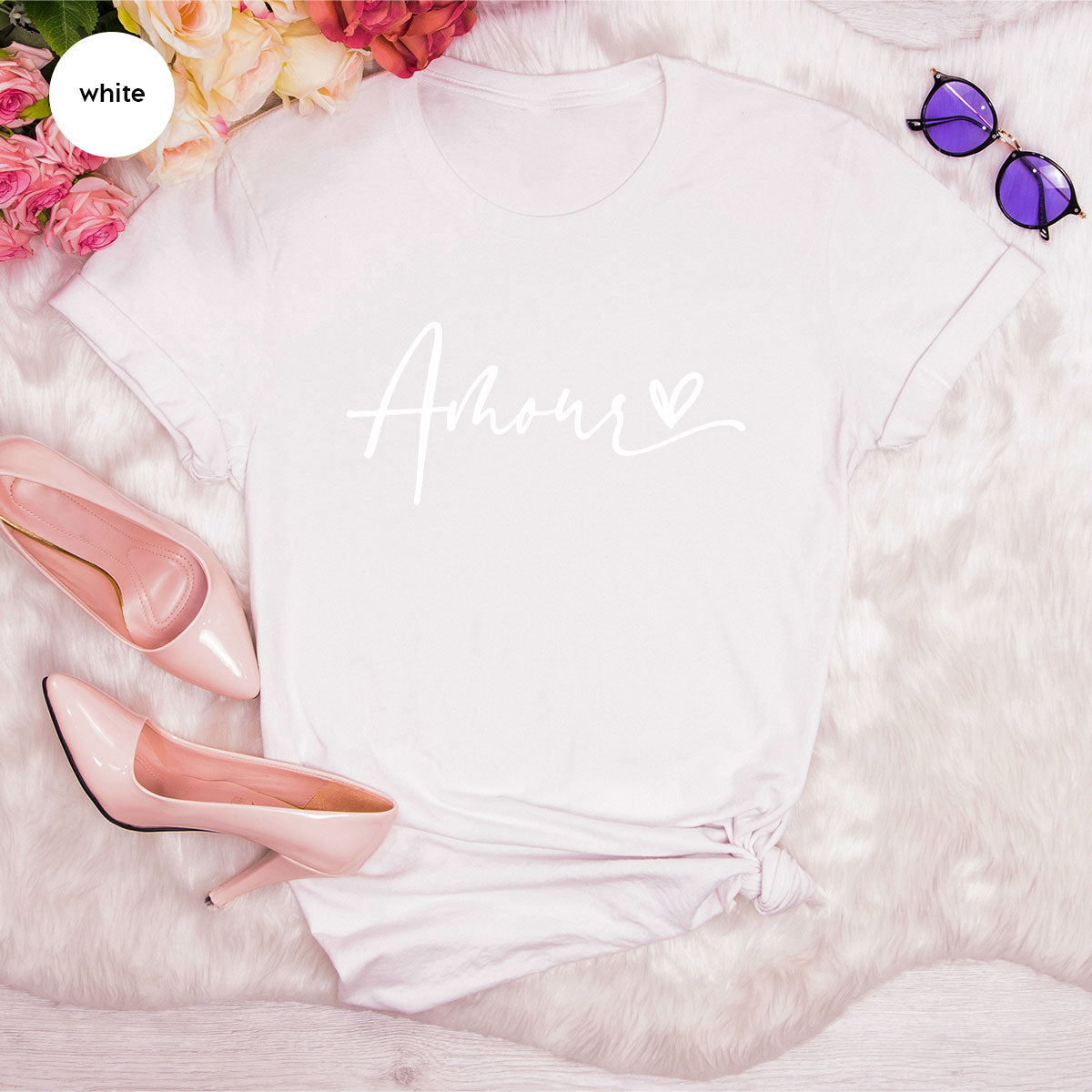 Among T-Shirt, Love Shirt, Heart Valentine's Tee product image 84