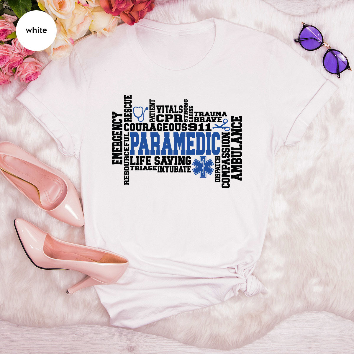 Paramedic T-Shirt, Ambulance Shirt, Life Saver Gift For product image 79