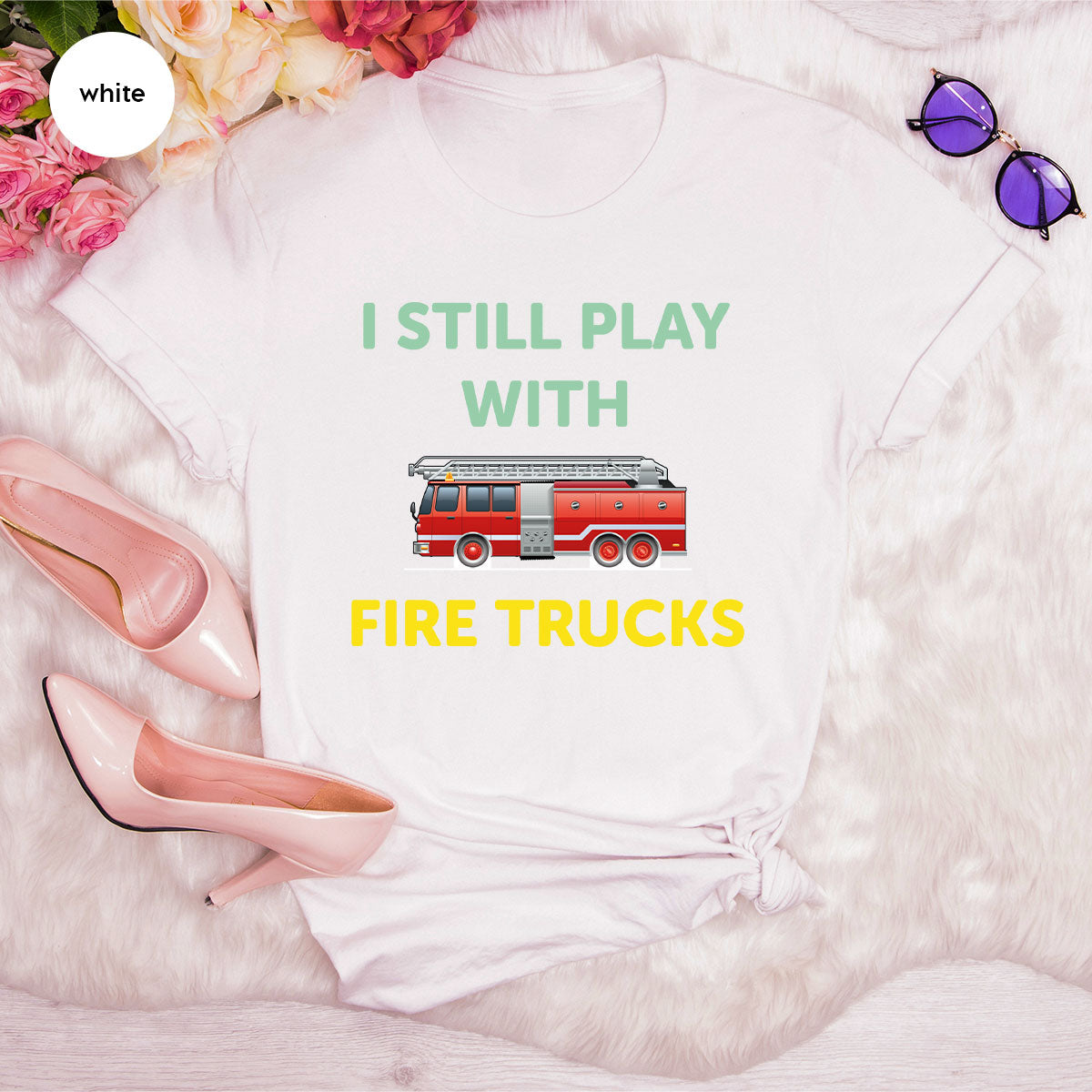 Fire Truck Shirt, Funny Fighter T-Shirt, Fireman Tee product image 87