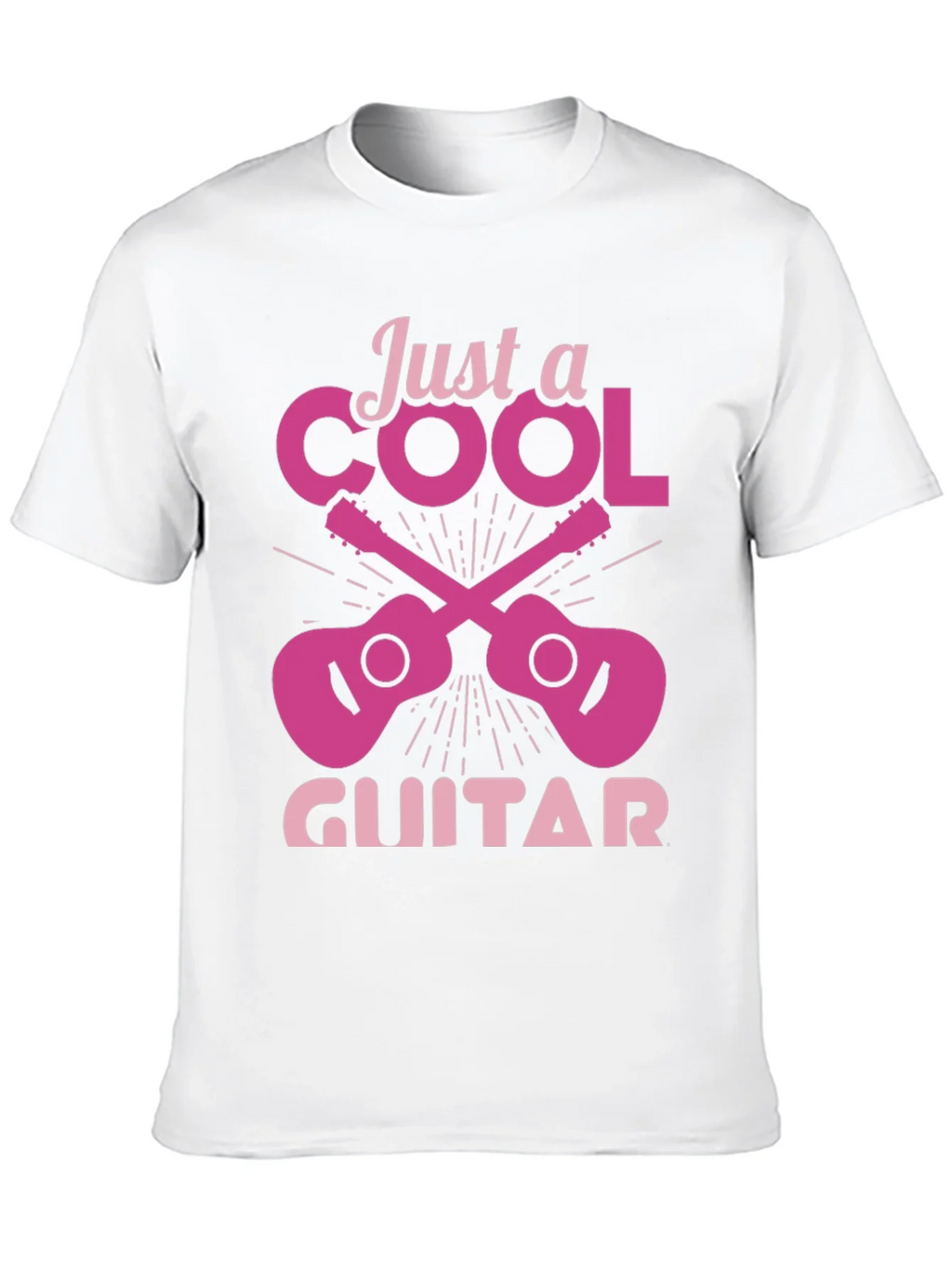 Cool Guitar Graphic Tee - Black Crew Neck product image 4