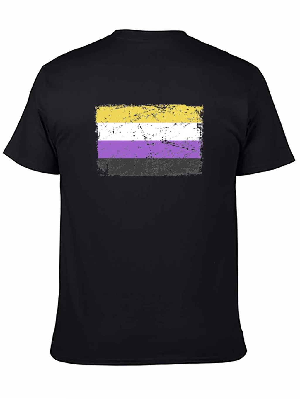 Nonbinary Pride Flag T-Shirt - Grunge Style product image 4