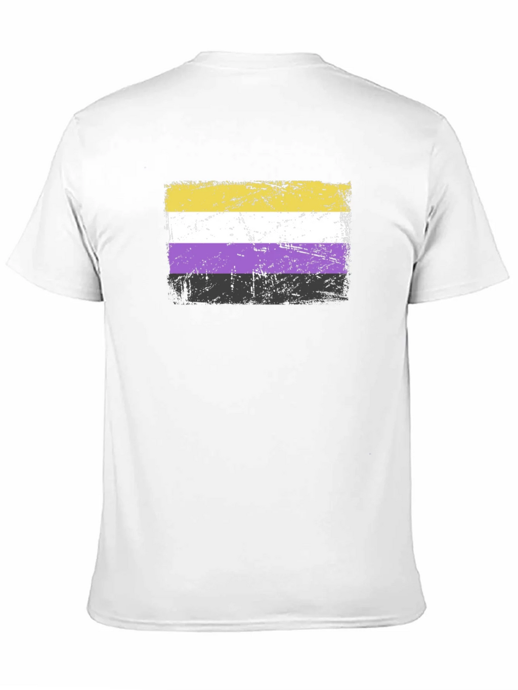 Nonbinary Pride Flag T-Shirt - Grunge Style product image 10