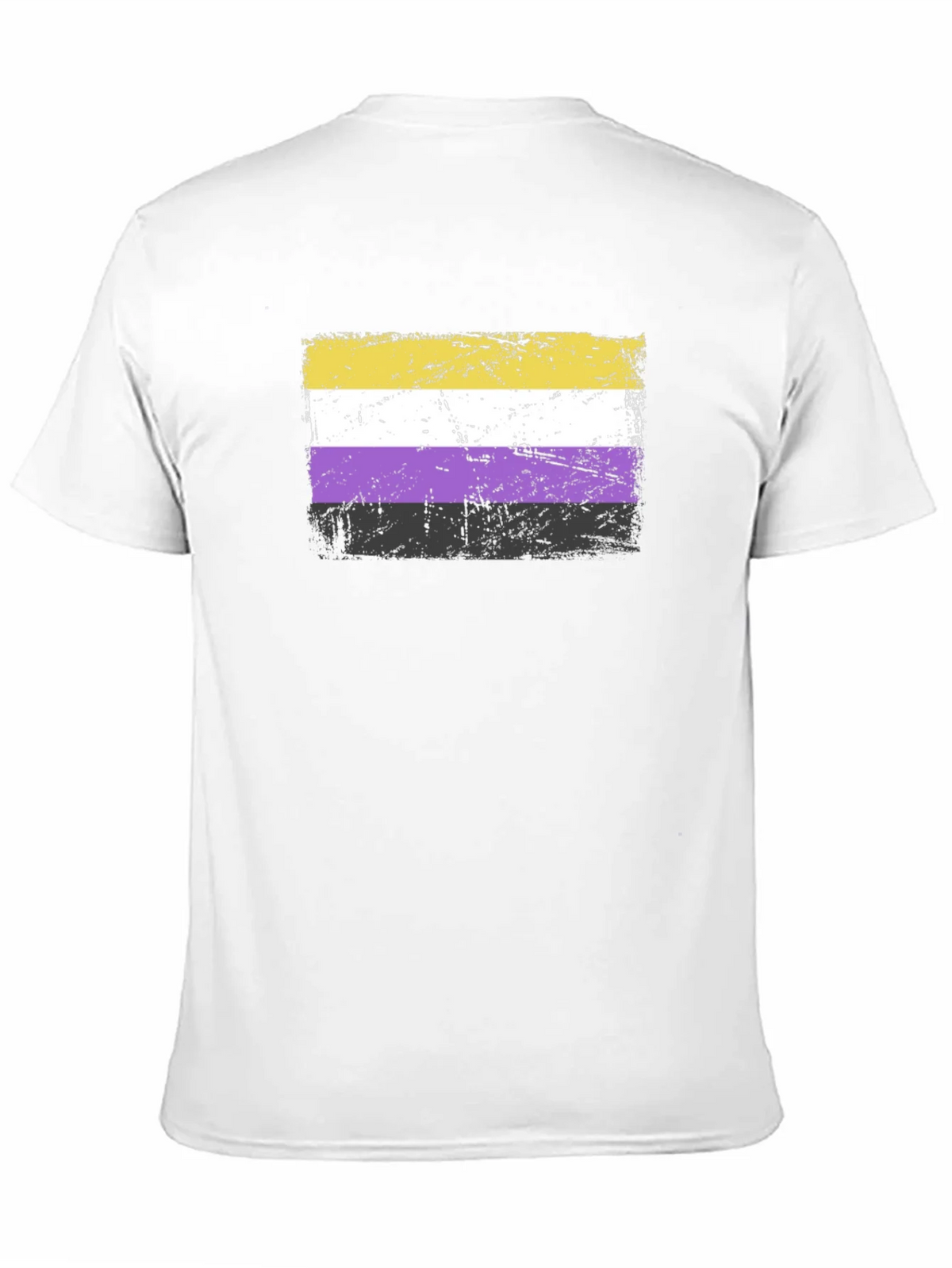Nonbinary Pride Flag T-Shirt - Grunge Style product image 10