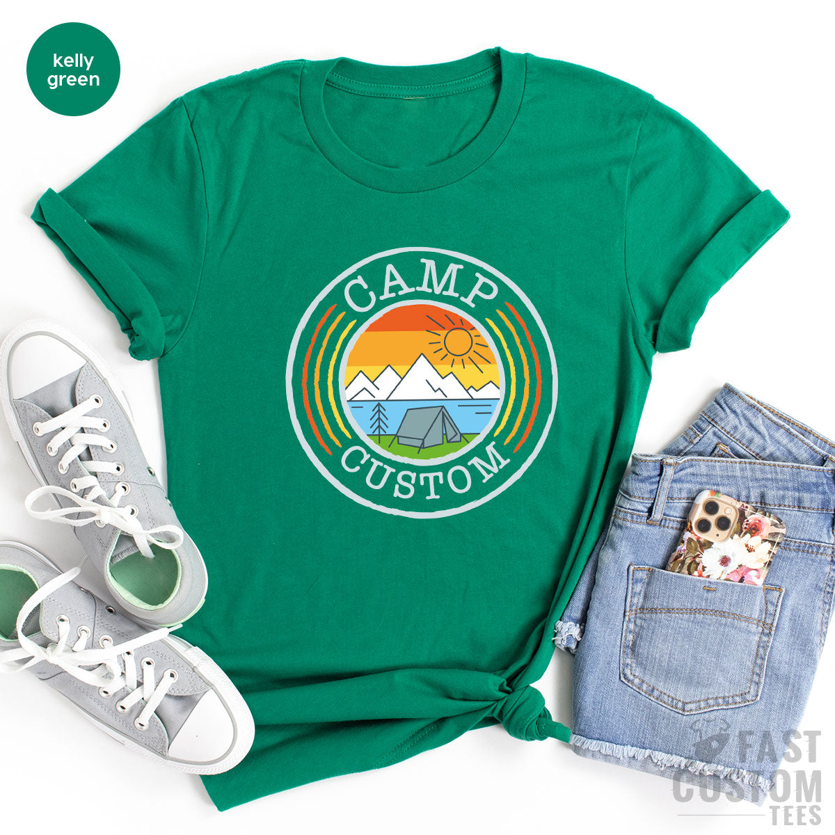 Custom Camp T-Shirt, Camping Shirt İdea, Personalized product image 19