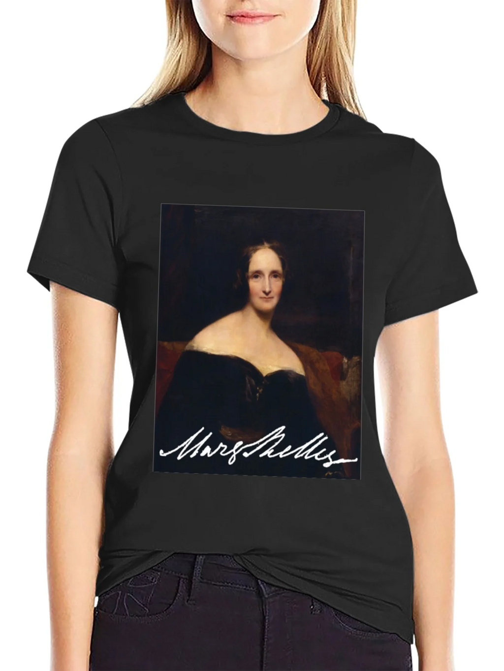 Mary Shelley Portrait Graphic Tee - Literary Fashion product image 1