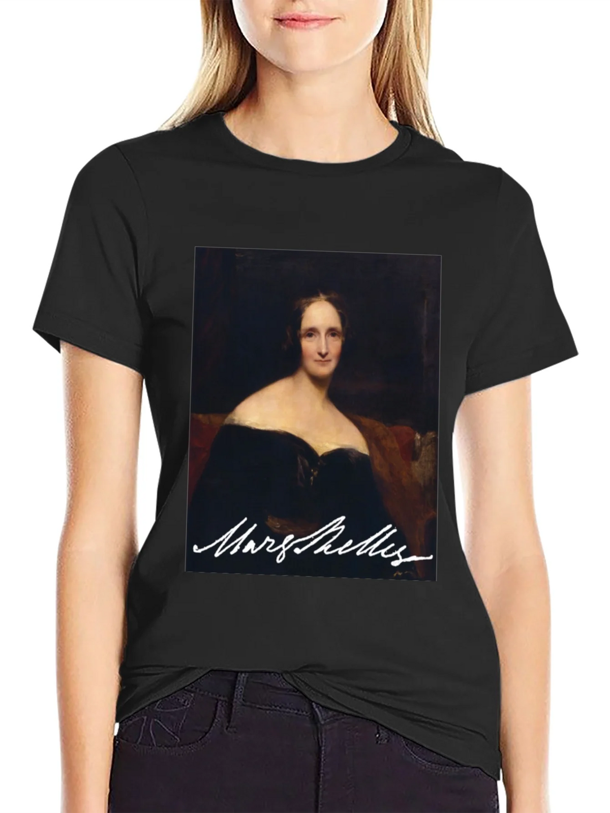 Mary Shelley Portrait Graphic Tee - Literary Fashion product image 1