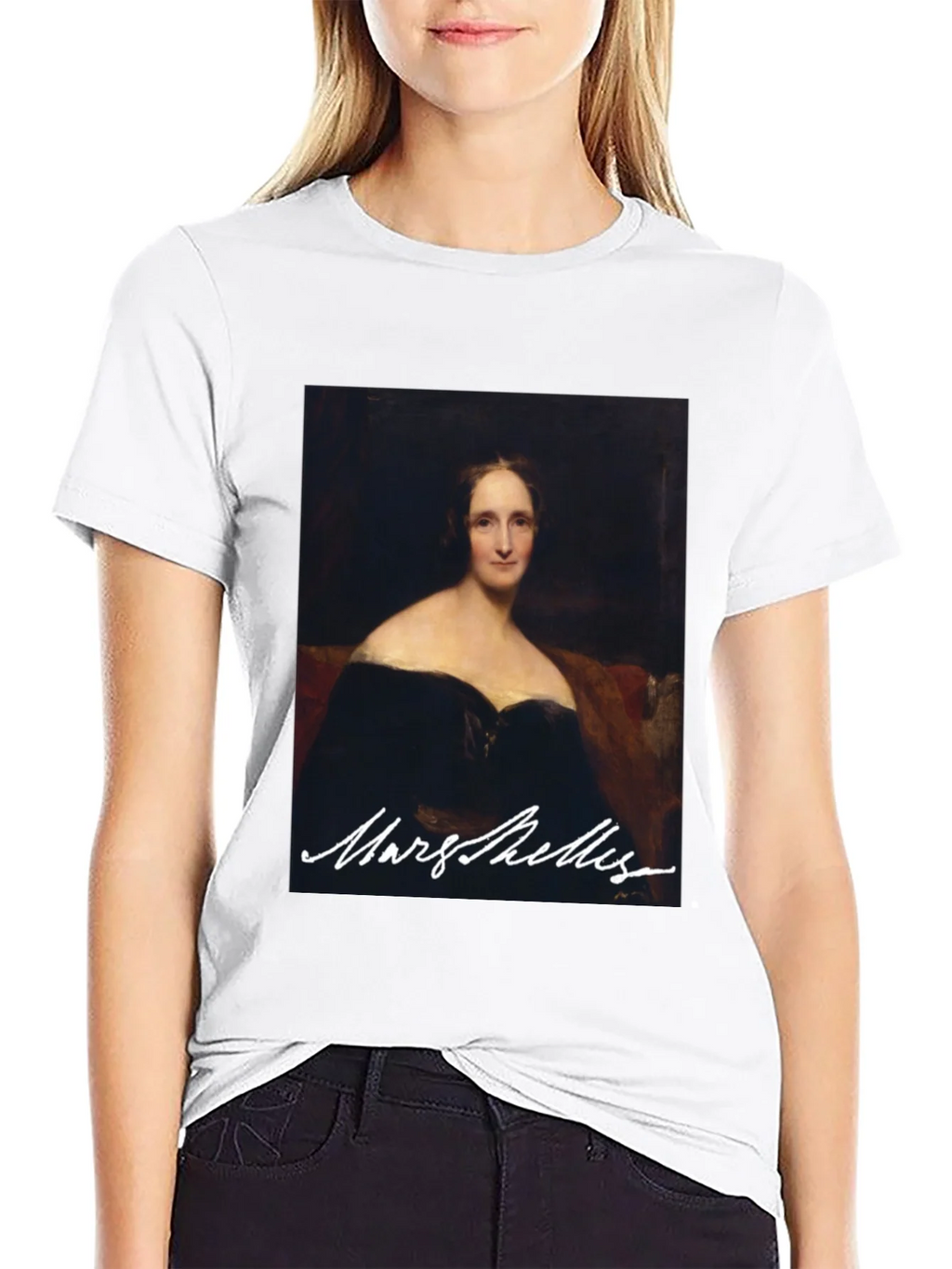 Mary Shelley Portrait Graphic Tee - Literary Fashion product image 5