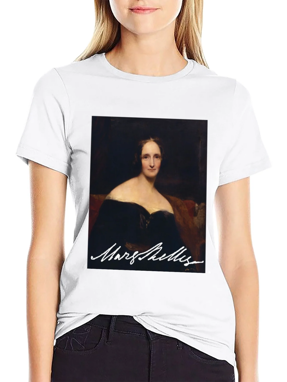 Mary Shelley Portrait Graphic Tee - Literary Fashion product image 5